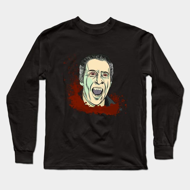 Blood of the Vampire Monster Version Long Sleeve T-Shirt by TheEND42